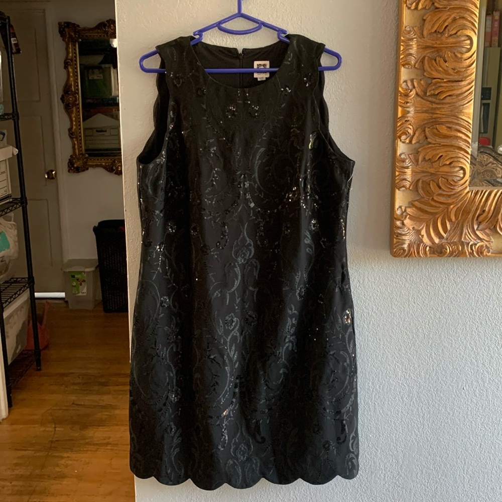 Anne Klein Sequence blk dress